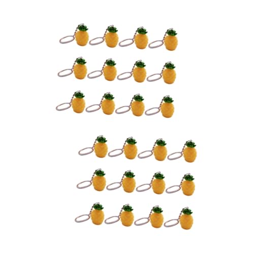SOIMISS 24stücke Teiliges Schlüsselanhänger Mit Harz- Im Ananas-Design Kreative Deko Für Taschen Rucksäcke Und Schlüssel Perfektes Für Jeden Anlass Geburtstag Oder Weihnachten von SOIMISS