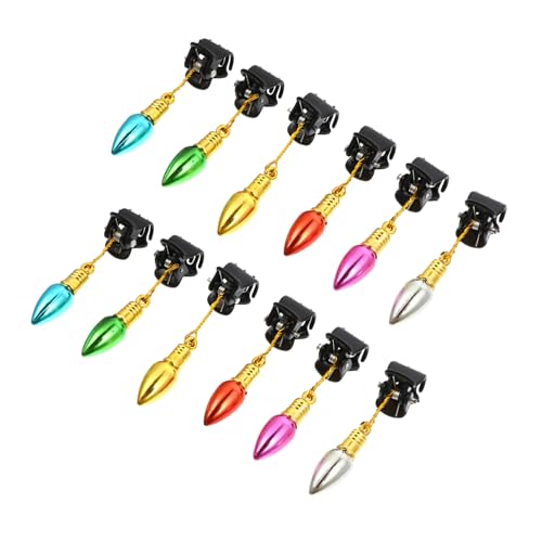 SOIMISS 24 Stück Teiliges Glänzende Bartclips mit Kleinen Glocken Dekorative Bartschmuck Anhänger für Herren und Damen Vielseitig als Haar oder Weihnachtsbaumschmuck Zufällige Farbe von SOIMISS
