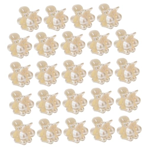 SOIMISS 24 Stück Teiliges Mini Haarclip mit Perlen Schmetterling Margeriten und Sonnenblumen design Kleine Haarklammern für Damen und Mädchen Modischer Haarschmuck für Alltag und von SOIMISS