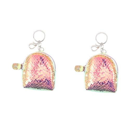 SOIMISS 2stücke Pu Leder Mini Münzbörse Mit Reißverschluss Geldbeutel Und Kopfhörerspeicher Für Mädchen Und Frauen Style von SOIMISS