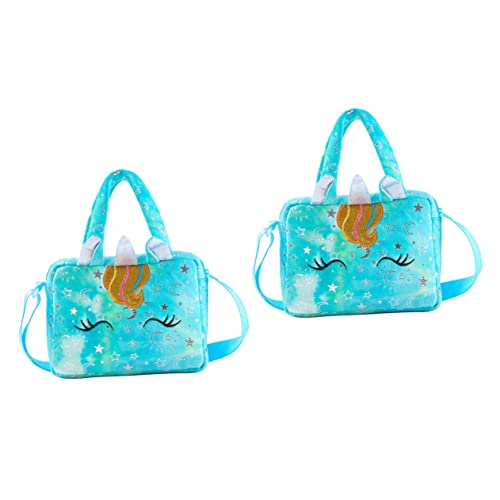 SOIMISS 2stücke Multi-funktionale Cartoon-Handtasche Für Mädchen Tragbare Umhängetasche Im Einhorn-Muster Für Geburtstage Weihnachten Und Besondere Anlässe von SOIMISS