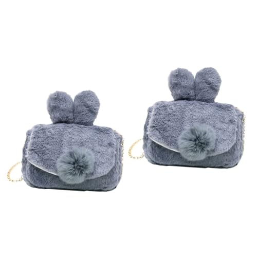SOIMISS 2stücke Kuscheliger Plüsch Schultertasche Im Hasen-Design Süße Crossbody Bag Für Damen Aufbewahrung Für Alltag Und Outdoor-aktivitäten von SOIMISS