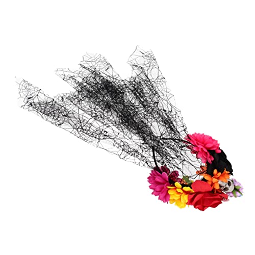 SOIMISS 2stücke Halloween Skull Veil Stirnband Gothic Cosplay Haaraccessoire Für Halloween-partys Fotografie Und Kostüme Für Kreative Auftritte Und Festliche Anlässe von SOIMISS