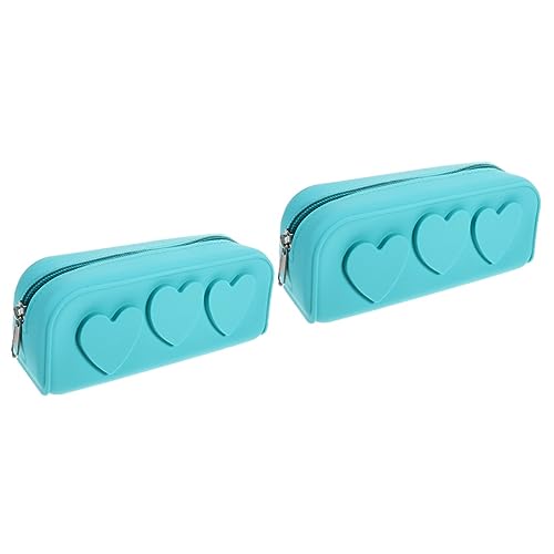 SOIMISS 2St Make-up-Aufbewahrungstasche Reise-Kulturbeutel Aufbewahrungstasche für Schreibwaren Pinsel Tasche Makeup kosmetikpinsel Set Make-up-Pinseltasche Reise-Make-up-Pinselhalter Blue von SOIMISS