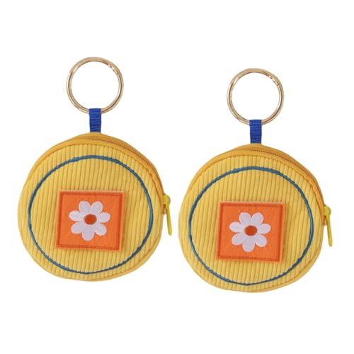 SOIMISS 2stücke Süße Geldbörse Für Mädchen Kleine Münztasche Mit Schlüsselanhänger Mini-geldbörse Aus Cord Niedliche Kleine Ornament Für Schlüsselbund von SOIMISS