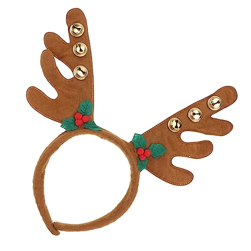 SOIMISS 2St Rentier-Stirnband mit Glöckchen weihnachtsstirnband kinder Kopfbedeckung aus Hirschgeweih halloween mitgebsel halloween oblaten Kostüm für Kinder Outfit Rentier Haarreifen von SOIMISS