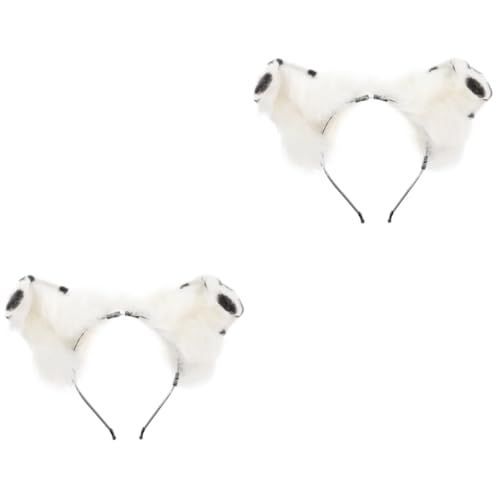 SOIMISS 2St Stirnband mit Hundeohren Kostümparty-Stirnband Kopfbedeckung mit Katzenohren Tierohren Kopfschmuck Tierische Ohren Haaraccessoire Kostümparty-Requisite Party-Cosplay-Stirnband von SOIMISS