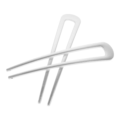 SOIMISS 2stücke U-förmige Metall-haarspangen Haarschmuck-accessoires Für Vielfältige Frisuren Und Langlebige Haarpins Für Chignon Und Hochsteckfrisuren Silberfarben von SOIMISS