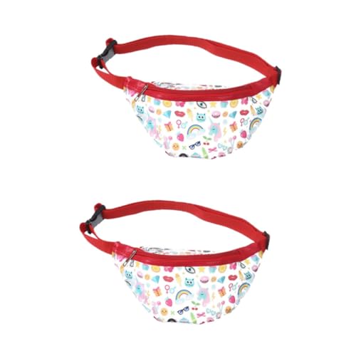 SOIMISS 2stücke Cartoon Druck wasserdichte Umhängetasche Modische Messenger Bag Für Damen Und Herren Rot Für Freizeit Reisen Und Besondere Anlässe von SOIMISS