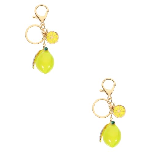 SOIMISS 2stücke Alloy Schlüsselanhänger Mit Fruchtform Funkelnde Rhinestone-Bag-Dekoration Kreatives Design Für Schlüssel Rucksäcke Und Handtaschen Für Damen Und Herren von SOIMISS