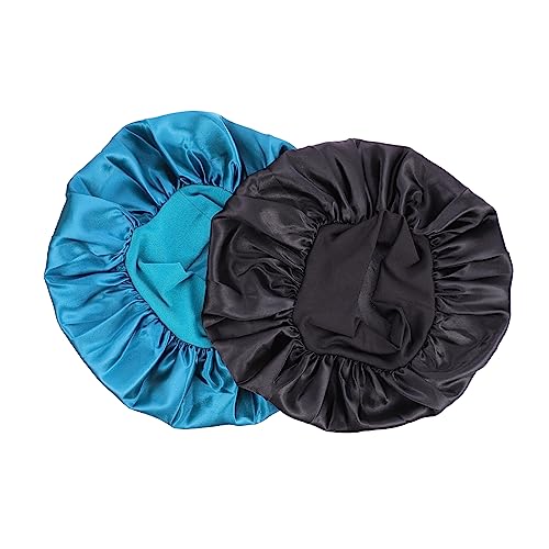 SOIMISS 2Stücke Nachtmütze Haarpflegekappe für Damen Elastische Bouffant Schlafhaube für Pflege und Schutz Beim Schlafen Make Up von SOIMISS