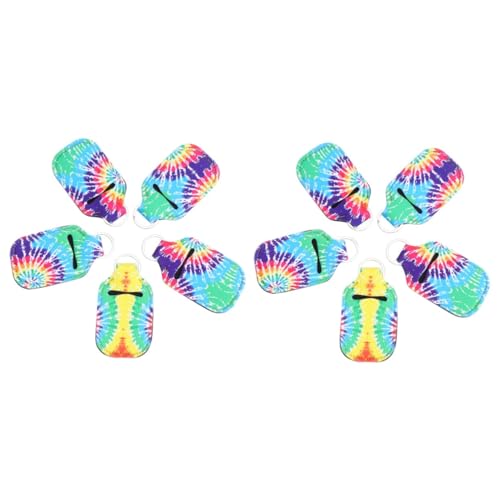 SOIMISS 2sätze Teiliges Neopren-flaschehalter Mit Schlüsselanhänger Für Alkoholflaschen Lip Balm Und Bunte Toilettenzubehör Für Reisen Und Alltag von SOIMISS