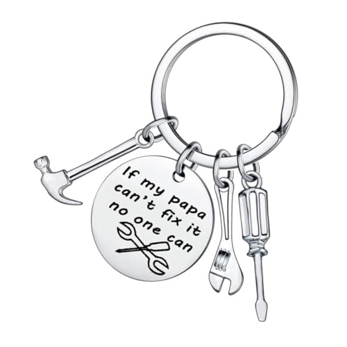 SOIMISS 2stücke Edelstahl Schlüsselanhänger Mit Werkzeug Pendant Perfektes Für Opa Zu Weihnachten Oder Geburtstag Robust Und Stilvoll Für Schlüsselorganisation von SOIMISS