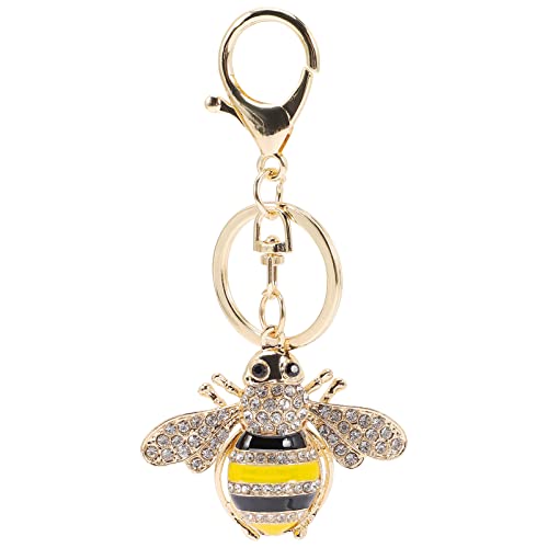 SOIMISS 2stücke Charmanter Schlüsselanhänger Im Bienen-Design Mit Strass Süßes Accessoire Für Frauen Für Taschen Und Schlüsselbund Kreative Und Funkelnde Deko von SOIMISS