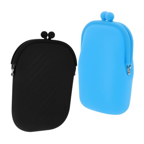 SOIMISS 2stücke Kompakte Silikon-geldbörsen Für Damen Kleine Tasche Zum Aufbewahren Von Münzen Visitenkarten Und Schlüsseln Tragbar Und Praktisch von SOIMISS