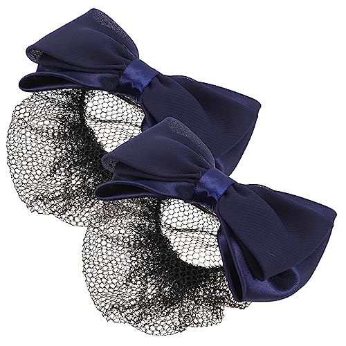 SOIMISS 2stücke Haarknoten Abdeckung Mit Schleifen- Haarnetz Für Frauen Elegantes Haarzubehör Für Formelle Und Lässige Anlässe Praktisch Für Pflegeberufe Und Alltag von SOIMISS