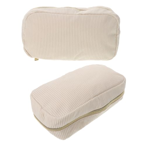 SOIMISS 2stücke Kosmetiktasche Große Tragbare Makeup Aufbewahrung Für Damen Praktischer Kulturtasche Für Reisen Alltag Hochwertige Corduroy Material Für Kosmetik Schmuck von SOIMISS
