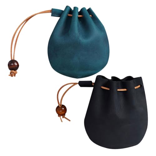 SOIMISS 2st Mini-Aufbewahrungstasche Neuartige Geldbörse Miniatur-geldbörse Mini-plüsch-geldbörse Schmuckbeutel Kleines Schmuck-reiseetui Geldbörse Schlüsselanhänger Oberschicht Rindsleder von SOIMISS