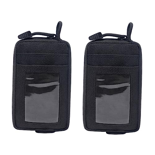 SOIMISS 2stücke Multifunktionale Schlüsselbundbörse Für Damen Und Herren Minimalistisches Kartenetui Mit Reißverschluss Für Geld Münzen Und Kreditkarten von SOIMISS