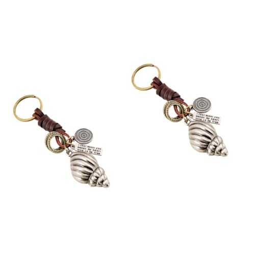 SOIMISS 2st Muschel Schlüsselanhänger Schlüsselbund Schlüsselringe Vintage Schlüsselanhänger Kreativer -schlüsselanhänger Anhänger Schlüsselanhänger von SOIMISS