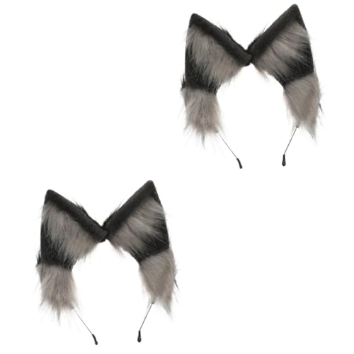 SOIMISS 2stücke Plüsch Ohr Stirnband Verstellbares Cosplay Accessoire Für Halloween Und Partys Niedliche Tierohren Haarschmuck Für Frauen von SOIMISS