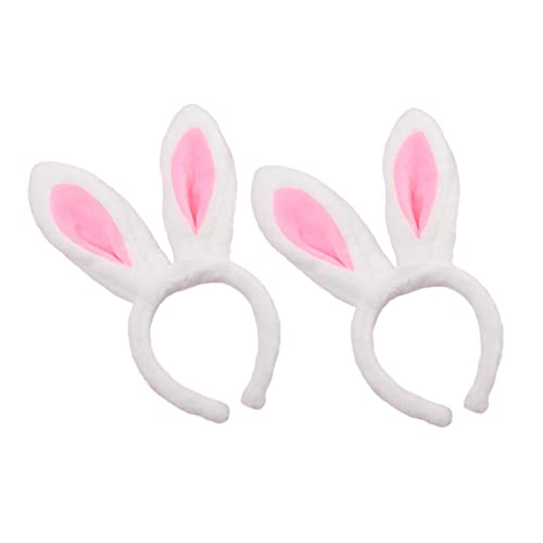 SOIMISS 2stücke Plüsch Hasenohren Haarreif Party-accessoire Für Geburtstagsfeiern Cosplay Und Hochzeiten Faltbare Bunny Ohr Kopfbedeckung von SOIMISS