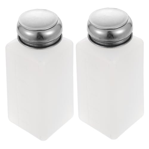 SOIMISS 2stücke Anti- Druckflasche Mit Pumpenmechanismus Für Flüssigalkohol Praktisch Für Isopropyl Make-up-entferner Und Mehr Weiß von SOIMISS