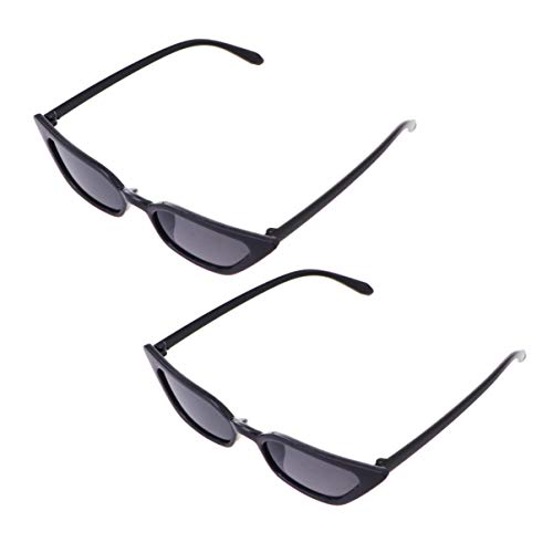 SOIMISS 2stücke Cat Eye Sonnenbrillen Mit Kleinem Rahmen Uv-schutz Modische Damenaccessoires Für Perfekten Look Bei Outdoor-aktivitäten Und Partys Robust Und Langlebig Für Täglichen von SOIMISS