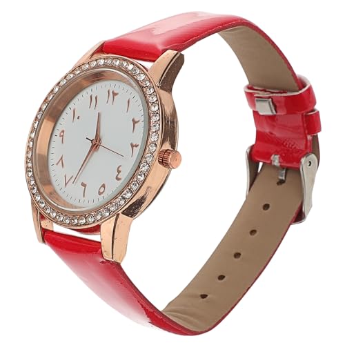 SOIMISS 2stücke Damen Armbanduhr Mit Pu-lederarmband Elegante Und Verstellbare Schmuckuhr Für Frauen Für Freizeit Partys Und Besondere Anlässe von SOIMISS