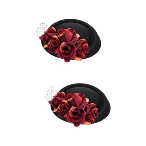 SOIMISS 2stücke Damen Fascinator Hut Für Teeparty Hochzeit Kirche Chic Leicht Und Stilvoll Für Besondere Anlässe Und Feierlichkeiten von SOIMISS