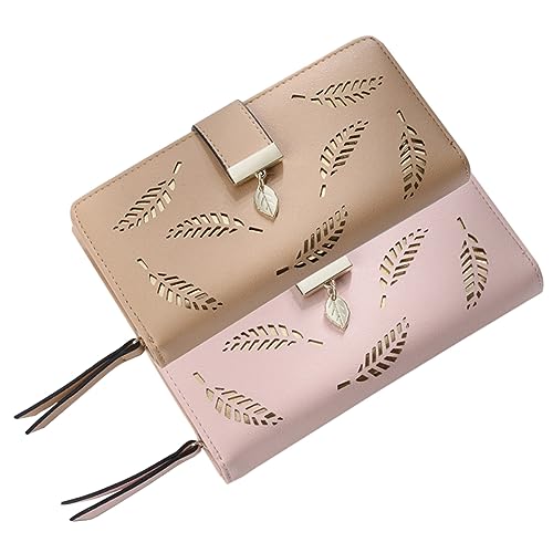 SOIMISS 2stücke Damen Geldbörse Multifunktionales Portemonnaie Mit Kartenfächern Und Eleganter Pouch Für Und Büro Für Ausweise Und Bankkarten von SOIMISS