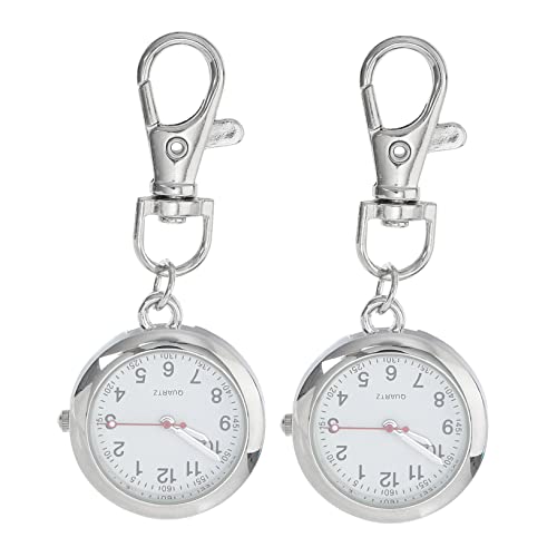 SOIMISS 2stücke Taschenuhr Schlüsselanhänger Aus Vintage Design Uhr Mit Schlüsselanhänger Schlichte Krankenschwesteruhr Organisches Langlebig Und Dekorativ von SOIMISS
