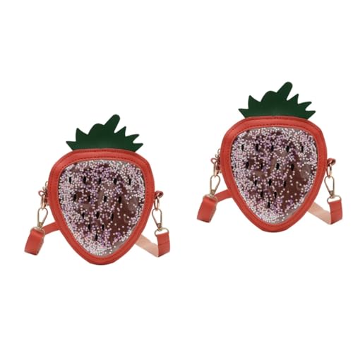 SOIMISS 2stücke Glitzernde Umhängetasche Für Mädchen Praktische Pailletten-geldbörse Für Junge Mädchen Für Partys Strand Und Freizeit Sicher Und Stilvoll Leuchtendem von SOIMISS