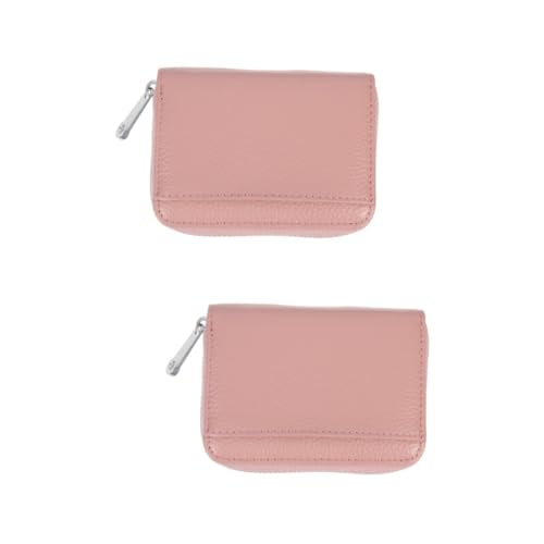 SOIMISS 2stücke Großer Kapazitäts Kartenaufbewahrungstasche Aus Hochwertigem Rindsleder Stilvoller Kartenhalter Für Id-Karten Bankkarten Und Mehr Für Damen Und Herren von SOIMISS