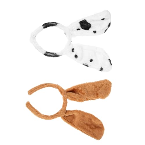 SOIMISS 2stücke Hundekostüm Haarreifen Mit Hundeohren Niedliches Cosplay Zubehör Für Partys Halloween Und Festivals Für Frauen Und Mädchen von SOIMISS