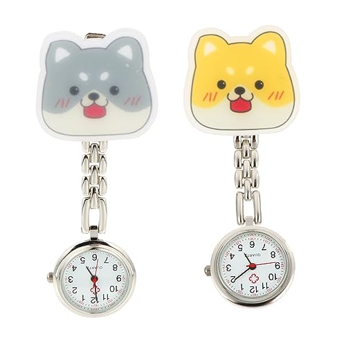 SOIMISS 2stücke Leuchtende Cartoon Taschenuhren Für Praktische Uhren Für Einsatzorte Für Damen Und Pflegepersonal von SOIMISS