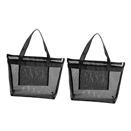 SOIMISS 2stücke Mesh Strandtasche Für Damen Große Tote Bag Für Reisen Und Einkäufe Für Strandaktivitäten Leicht Und Praktisch Für Täglichen Gebrauch von SOIMISS