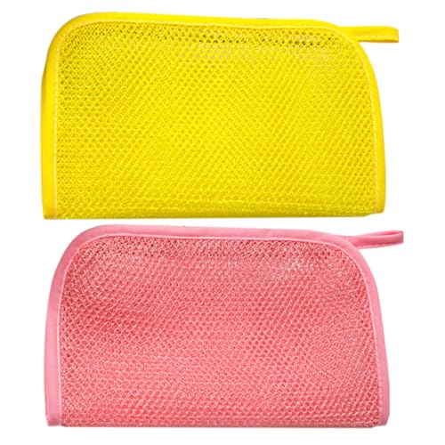 SOIMISS 2stücke Netz Badepeeling Für Dusche Doppellagiges Peeling-gesichtstuch Körper Peeling-duschpeeling Badetuch Mit Schaumnetz-design Wiederverwendbares Rückenpeeling Für Körperreinigu von SOIMISS