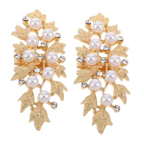 SOIMISS 2stücke Schuhverzierungen Mit Strasssteinen Und Kunstperlen Abnehmbare Schuhclips Für Hochzeit Und Party Schuhanhänger Für High Heels von SOIMISS