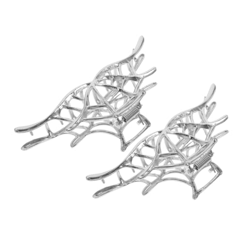 SOIMISS 2stücke Spinnennetz-haarspange Aus Metall Haarklammer Mit Spinnennetz-design Krallenklammer Für Frauen Spinnennetz-krallenklammer Haarkrallenklammer von SOIMISS