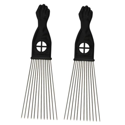 SOIMISS 2stücke Teiliges Set Stahl- -kamm Breiter Zahnkamm Fächerförmiger Kamm Mit Kunststoffgriff Haartrockner Und Entwirrungskamm Für Herren Und Jungen Und Heimgebrauch von SOIMISS