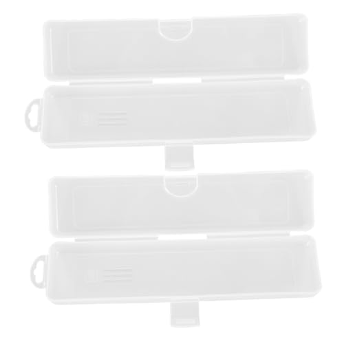 SOIMISS 2stücke Transparenter Make-up-pinselbehälter Mit Deckel Tragbarer Kosmetikpinsel-Organizer Für Unterwegs Aufbewahrungsbox Für Augenbrauenstifte Eyeliner-Halter Multifunktions-aufbe von SOIMISS