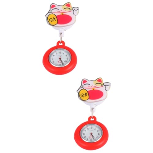 SOIMISS 2stücke Watch Mit Klarem Ziffernblatt Und Präziser Zeitmessung Tragbare Einziehbare Schwesternuhr Für Pflegekräfte Und Ärzte Langlebiges Material Und Praktisches Design Für von SOIMISS