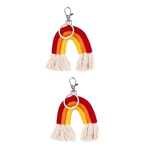 SOIMISS 2stücke Weaving Hanging Pendant Schlüsselanhänger Mit Tassel Nordic Style Dekoration Für Taschen Rucksäcke Fotorequisit Leicht Und Handgefertigt Für Verschönerung Ihres SOIMISS 2stücke Weaving Hanging Pendant Schlüsselanhänger Mit Tassel Nordic Style Dekoration Für Taschen Rucksäcke Fotorequisit Leicht Und Handgefertigt Für Verschönerung Ihres von SOIMISS