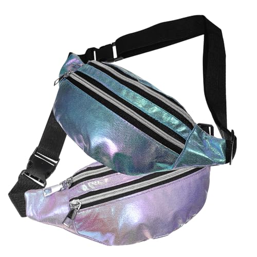 SOIMISS 2stücke Gürteltasche Damen Oxford Tuch Hüfttasche Verstellbarer Riemen Crossbody Pack Für Sport Laufen Reisen Outdoor von SOIMISS