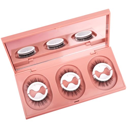 SOIMISS 3 Paare Selbstklebende Falsche Wimpern Natürliches Design Langlebige Wiederverwendbare Wimpernstreifen für Frauen Party Alltag Makeup Zubehör von SOIMISS