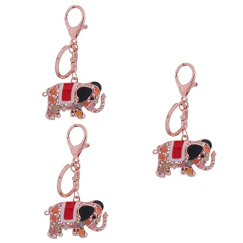 SOIMISS 3stücke Schlüsselanhänger Elefant Mit Strass Süßes Handtaschen-Charm Multifunktionale Cartoon-Tasche Für Schlüssel Dekoration Für Zu Weihnachten Oder Thanksgiving von SOIMISS