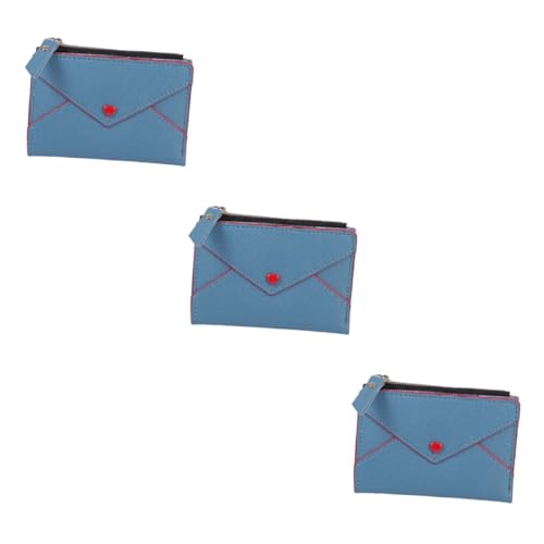 SOIMISS 3stücke Bunter Pu Geldbeutel Für Kleingeld Kompakte Damenbörse Mit Kartenfächern Und Sichtfenster Für Alltag Und Unterwegs Leicht Zu Reinigen Und von SOIMISS