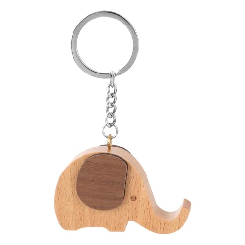 SOIMISS 3stücke Kreativer Schlüsselanhänger Elefant Aus Buchenholz Einzigartiger Für Schlüssel Rucksack Handytasche Bastelprojekte Farblich Zufällige Auswahl von SOIMISS