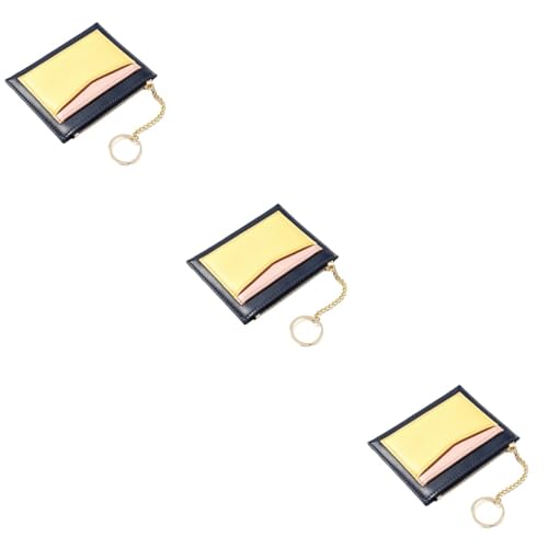 SOIMISS 3 STK Splice-Geldbörse Damen geldbörse Frauen Halter Schlüsselanhänger Damenhandtasche shöne bescherung damengeldbörse Geldbörse für Frauen Geldbörse mit Reißverschluss Blue von SOIMISS